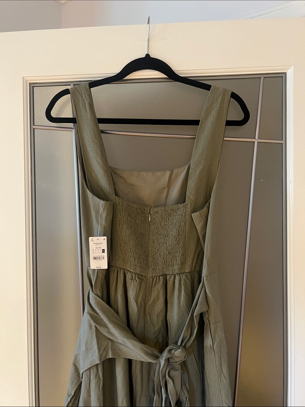 Ardene Light Green Linen Blend Dress XL NWT - Picture 5 of 10